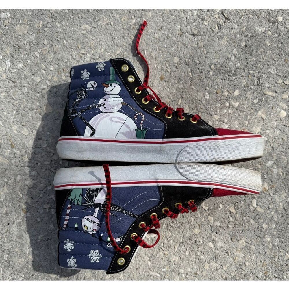 Vans Men's Size 10 Nightmare Before Christmas Sk8 High Shoes Jack Skellington - Picture 6 of 16